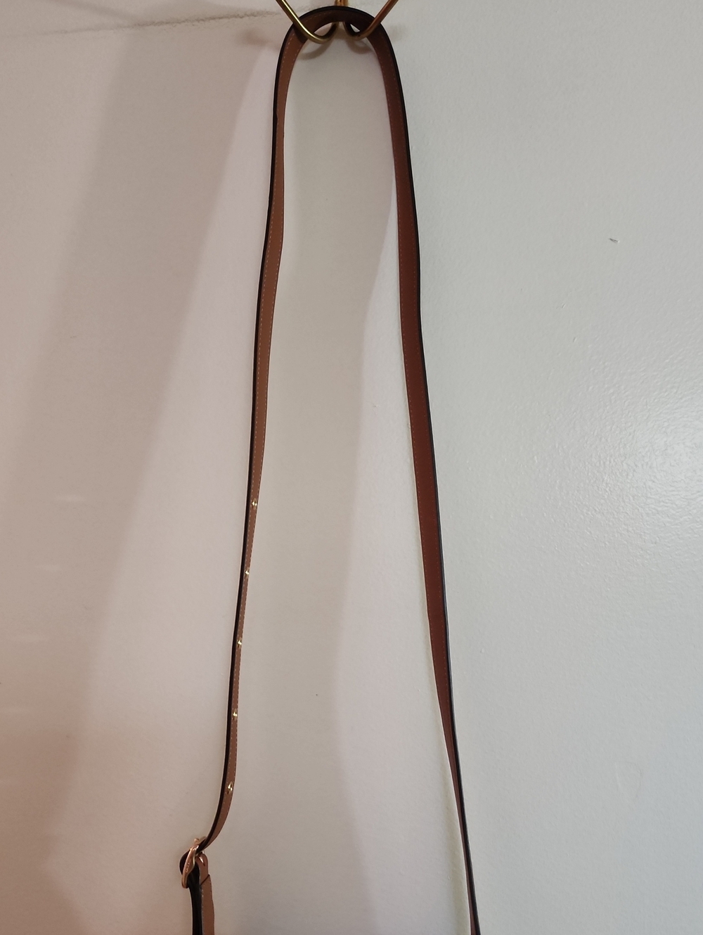 Coach Hadley Mini Tan Leather Crossbody with Gold Hardware - Picture 6 of 14